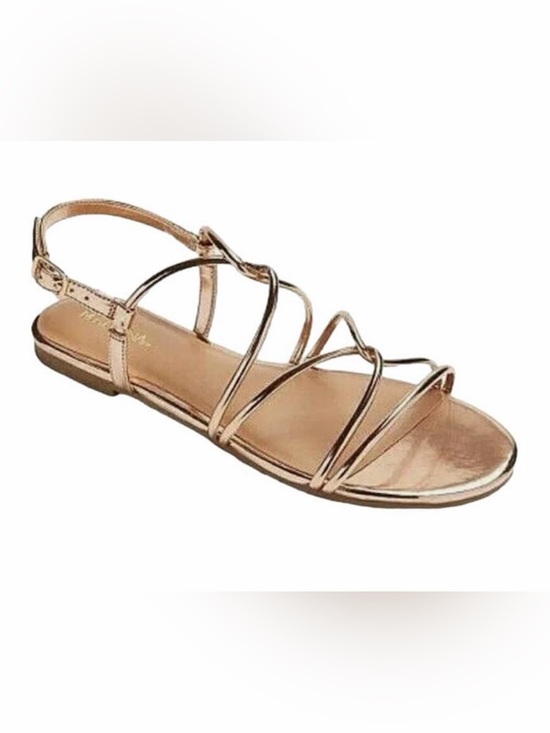 Merona Shoes - Merona Rose Gold Strappy Flat Sandal